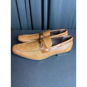 Mens  Laranzi dress casual loafer driving shoe  size  12 cognac leather